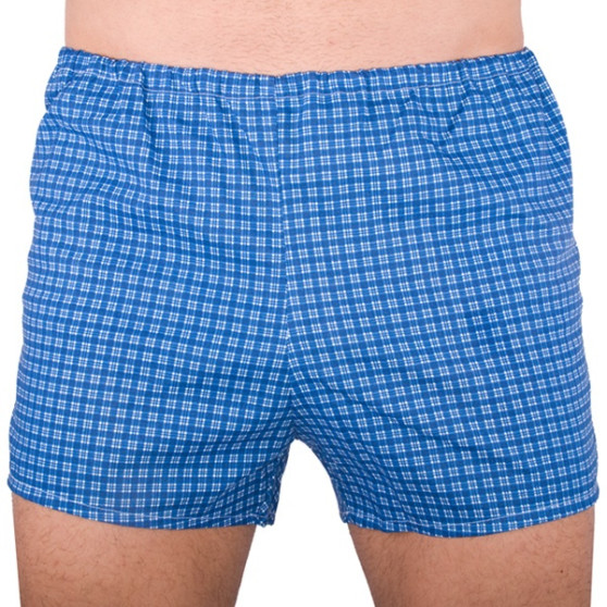 Boxershorts för herrar Foltýn mörkblå med rutmönster