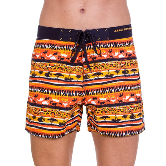 Badkläder för män 69SLAM Kort Boardshort Classic Savana Orange