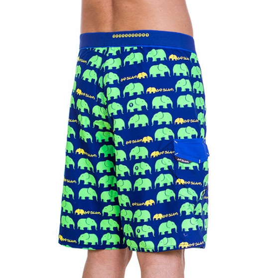 Badkläder för män 69SLAM Long Boardshort Elephant Green