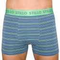 Boxershorts för herrar Stillo grå med gröna ränder (STP-010)