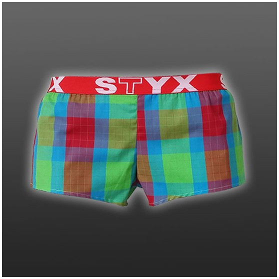 Shorts för kvinnor Styx Sport Green Dice (T520)