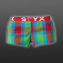 Shorts för kvinnor Styx Sport Green Dice (T520)