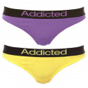 2PACK Stringtrosor för damer  lila gul Addicted