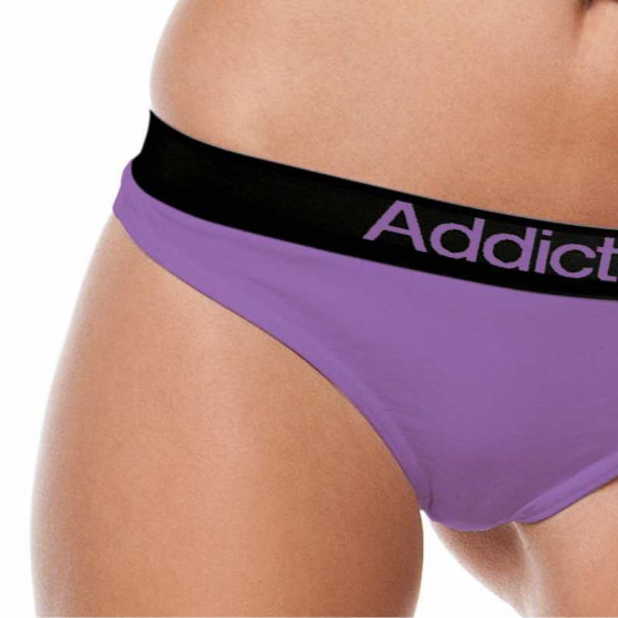 2PACK Stringtrosor för damer  vit lila Addicted