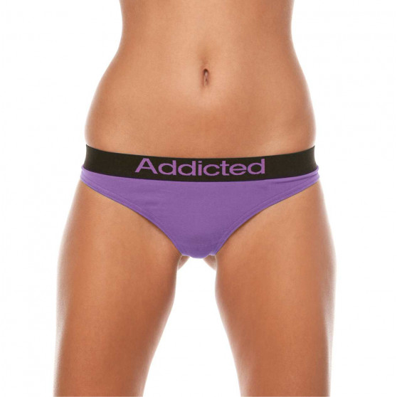 2PACK Stringtrosor för damer  vit lila Addicted