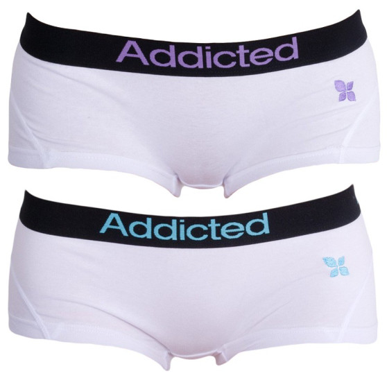 2PACK damtrosor  vit blå vit lila Addicted