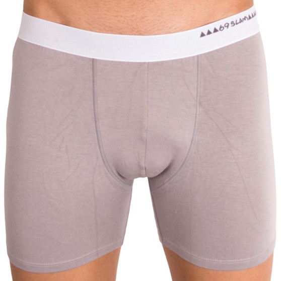 Boxershorts för män 69SLAM fit bamboo plain grey