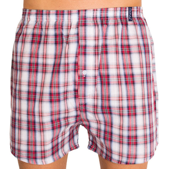 boxershorts för herrar Molvy blå och röd (KP-017)