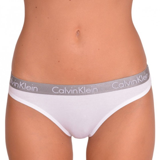 2PACK Stringtrosor för damer Calvin Klein vit (QD3583E-100)