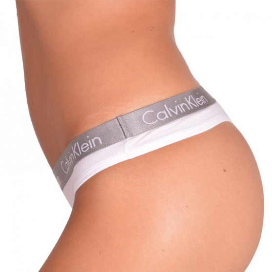 2PACK Stringtrosor för damer Calvin Klein vit (QD3583E-100)