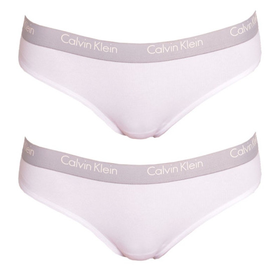 2PACK Stringtrosor för damer Calvin Klein vit (QD3583E-100)