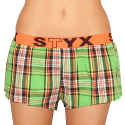 Damshorts Styx sport elastisk flerfärgad (T603)