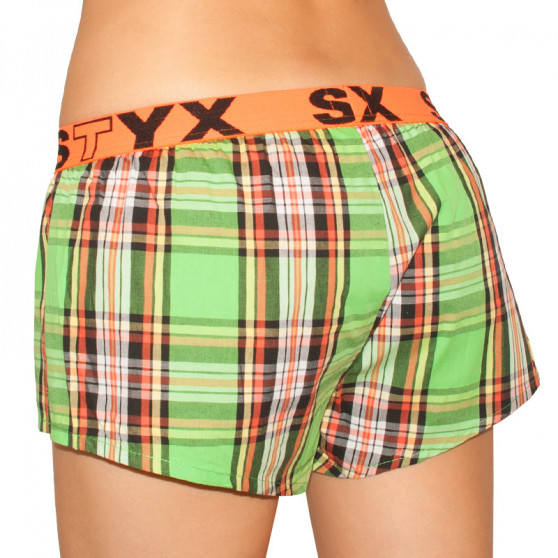 Damshorts Styx sport elastisk flerfärgad (T603)