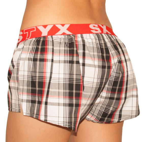 Damshorts Styx sport elastisk flerfärgad (T607)