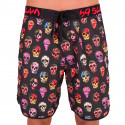 Badkläder för män 69SLAM Kort Boardshort Medium hibiscus skull svart