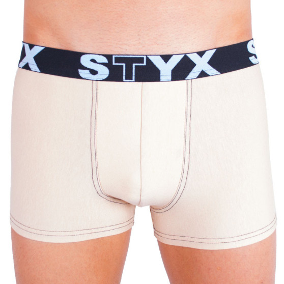 Boxershorts för män Styx sport elastisk beige (G3)