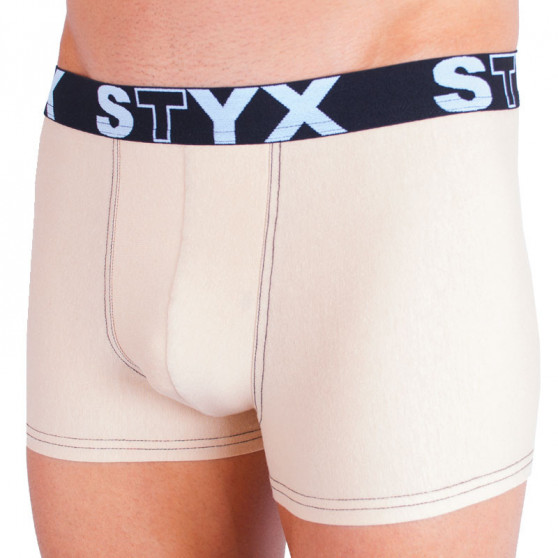 Boxershorts för män Styx sport elastisk beige (G3)