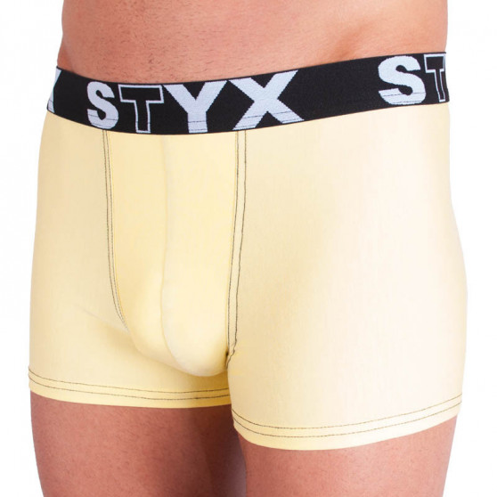 Boxershorts för män Styx sport elastisk ljusgul (G5)