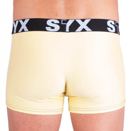 Boxershorts för män Styx sport elastisk ljusgul (G5)