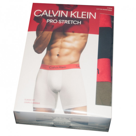 2PACK Boxershorts för herrar Calvin Klein multicolour (NB1464A-JKB)