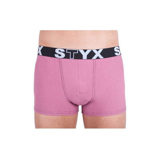 Boxershorts för män Styx sport elastiskt band rosa (G9)