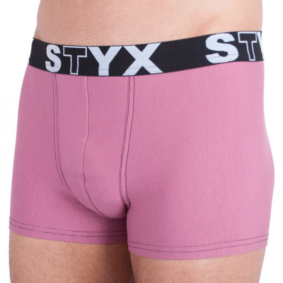 Boxershorts för män Styx sport elastiskt band rosa (G9)