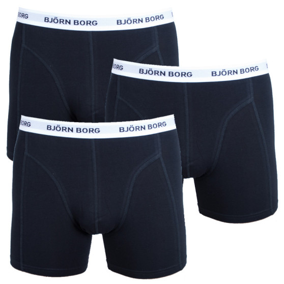 3PACK Boxershorts för herrar Bjorn Borg svart (9999-1028-90011)