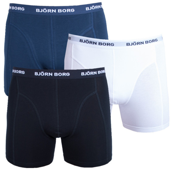 3PACK Boxershorts för herrar Bjorn Borg multicolour (9999-1024-70101)