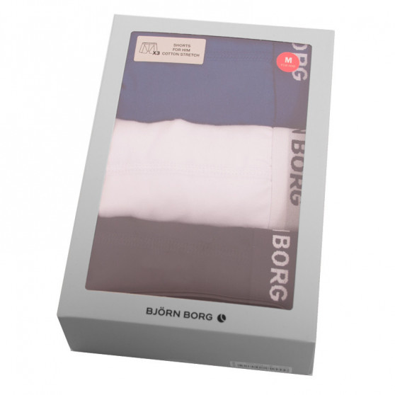 3PACK Boxershorts för herrar Bjorn Borg multicolour (9999-1024-70101)