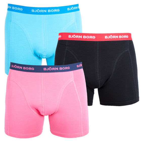 3PACK Boxershorts för herrar Bjorn Borg multicolour (1811-1117-70391)