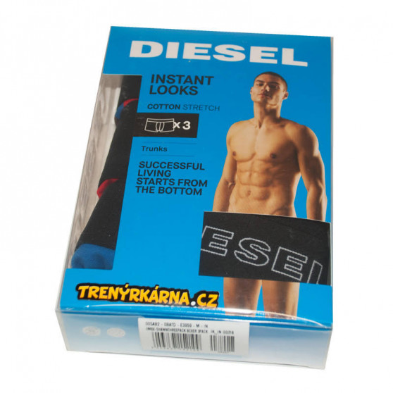 3PACK Boxershorts för herrar Diesel multicolour (00SAB2-0BATD-E3959)