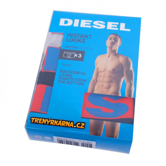 3PACK Boxershorts för herrar Diesel multicolour (00SAB2-0GAPG-10)