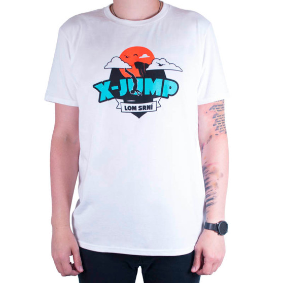 T-shirt X-jump vit för män