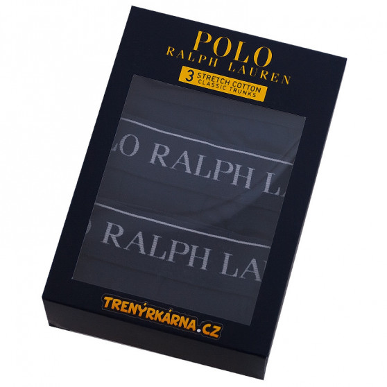 3PACK Boxershorts för herrar Ralph Lauren mörkblå (714513424006)