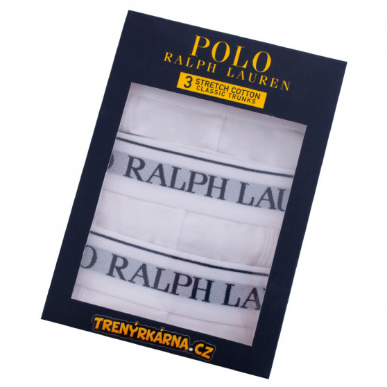 3PACK Boxershorts för herrar Ralph Lauren vit (714513424001)