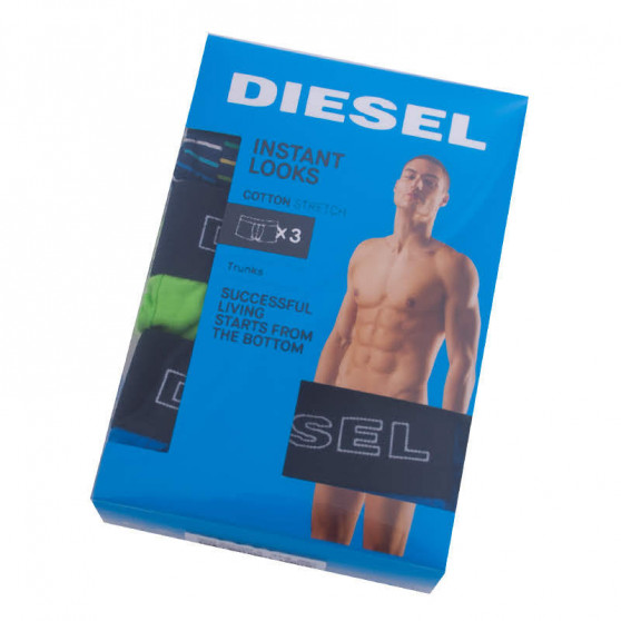 3PACK Boxershorts för herrar Diesel multicolour (00SAB2-0CATE-E4029)