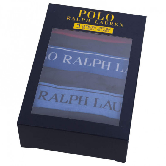 3PACK Boxershorts för herrar Ralph Lauren mörkblå (714713772004)