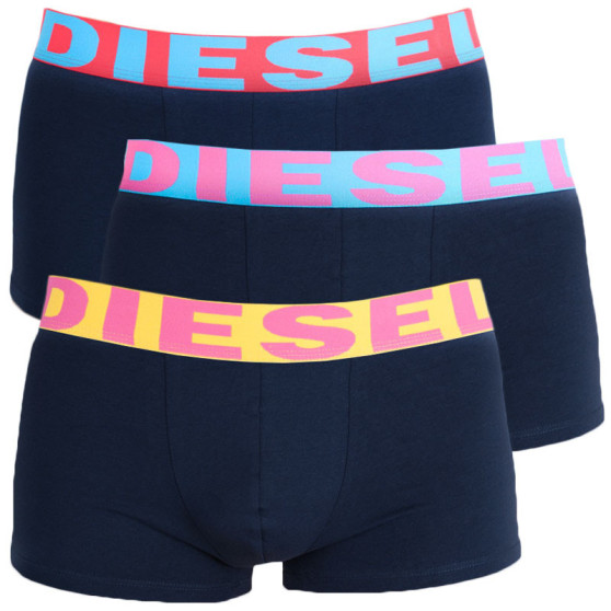 3PACK Boxershorts för herrar Diesel mörkblå (00SAB2-0GAPG-06)