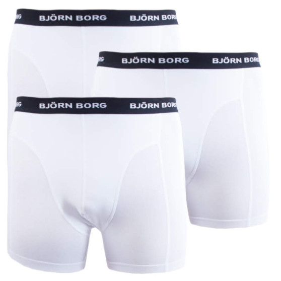 3PACK Boxershorts för herrar Bjorn Borg vit (9999-1028-00011)