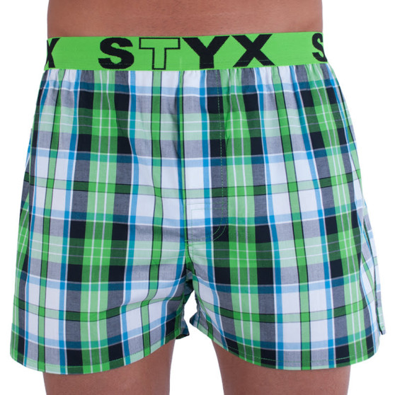 Boxershorts för herrar Styx sport elastisk flerfärgad (B718)