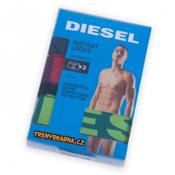 3PACK Boxershorts för herrar Diesel multicolour (00SAB2-0GAPG-12)