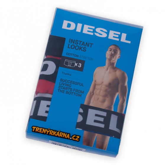 3PACK Boxershorts för herrar Diesel multicolour (00SAB2-0BATE-E4031)