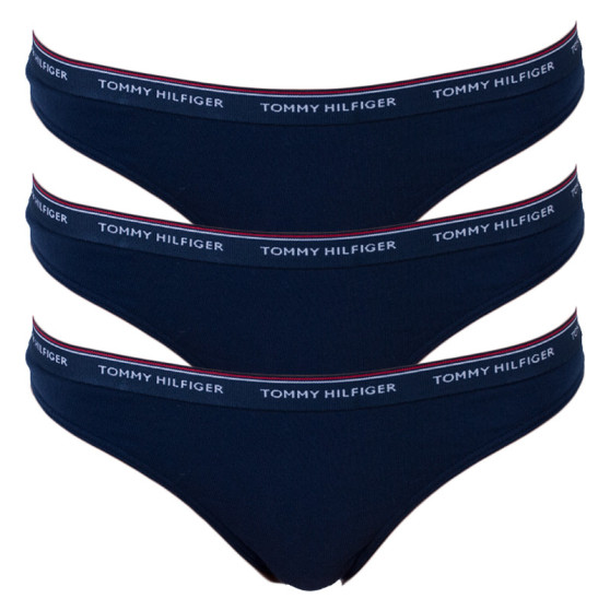 3PACK Stringtrosor för damer Tommy Hilfiger mörkblå (UW0UW00048 416)