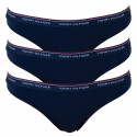 3PACK Stringtrosor för damer Tommy Hilfiger mörkblå (UW0UW00048 416)