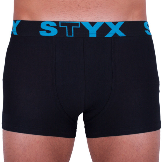 Boxershorts för män Styx sport elastisk oversized svart (R961)