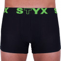 Boxershorts för män Styx sport elastisk oversized svart (R962)