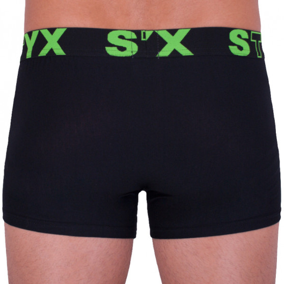 Boxershorts för män Styx sport elastisk oversized svart (R962)