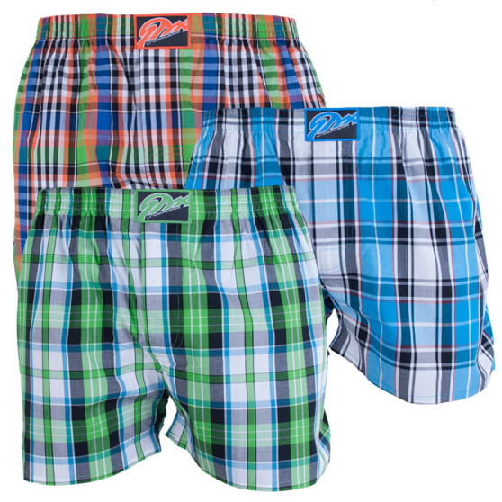 3PACK Boxershorts för herrar Styx klassisk elastisk flerfärgad (A7141718)