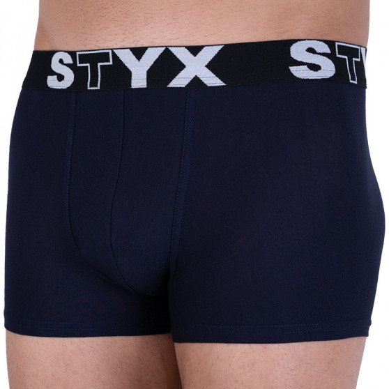 Boxershorts för män Styx sport elastisk mörkblå (G963)