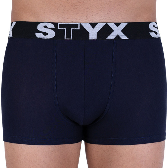 Boxershorts för män Styx sport elastisk mörkblå (G963)